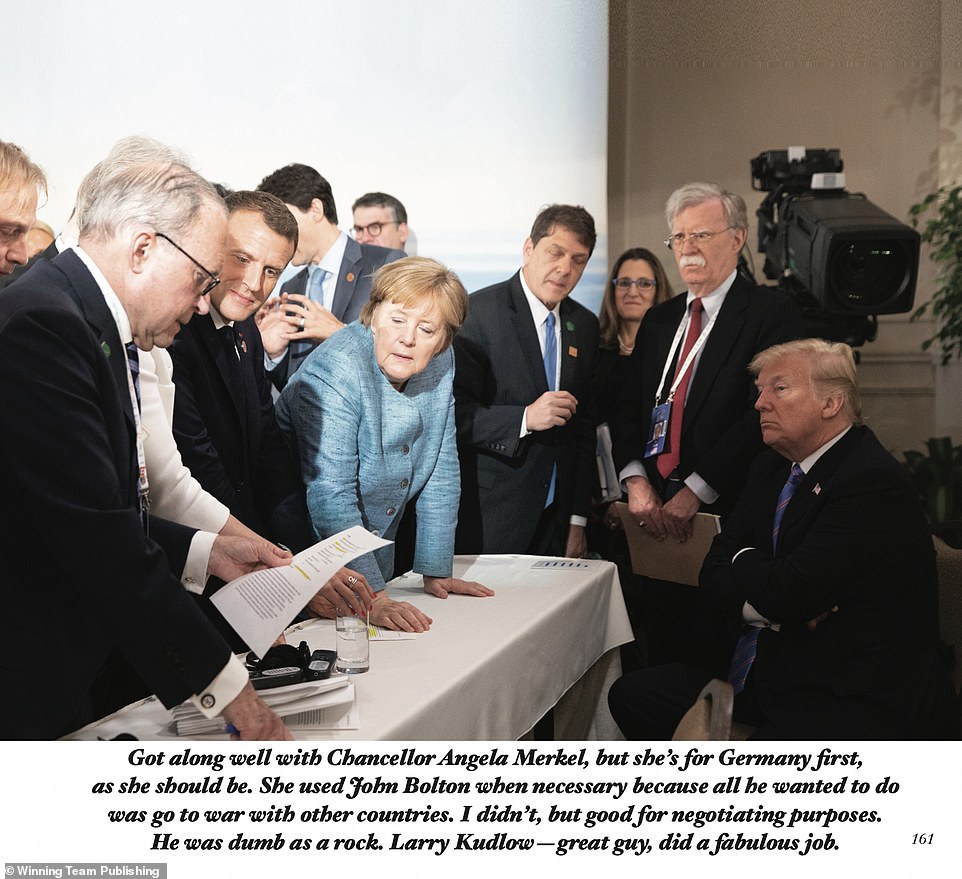 Trump also did not shy away from attacking members of his own administration, such as calling former national security adviser John Bolton 'dumb as a rock'