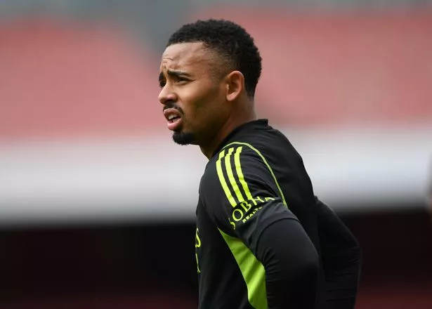 Gabriel Jesus was also with the first team group