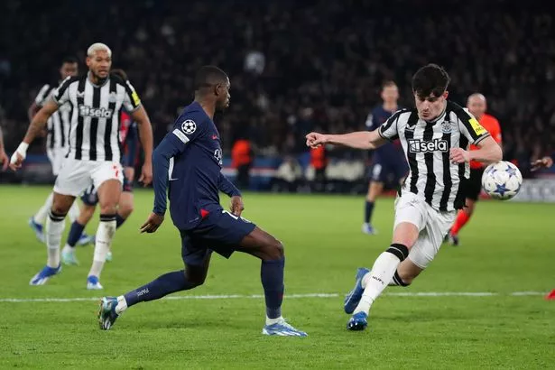 Tino Livramento was penalised for handling the ball on Tuesday night
