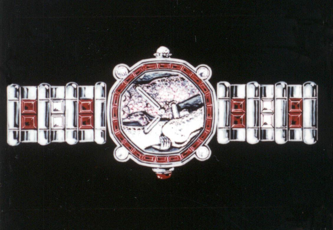  An erotic watch owned by Jefri Bolkiah made of white gold and platinum