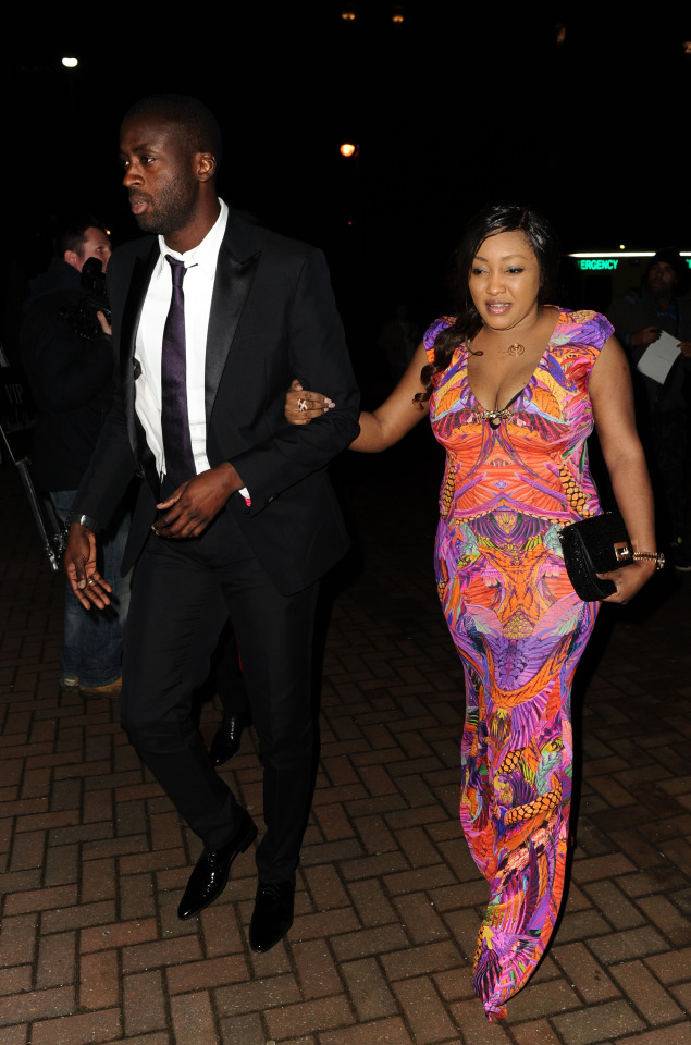 Toure, 37, has three children with wife Gina
