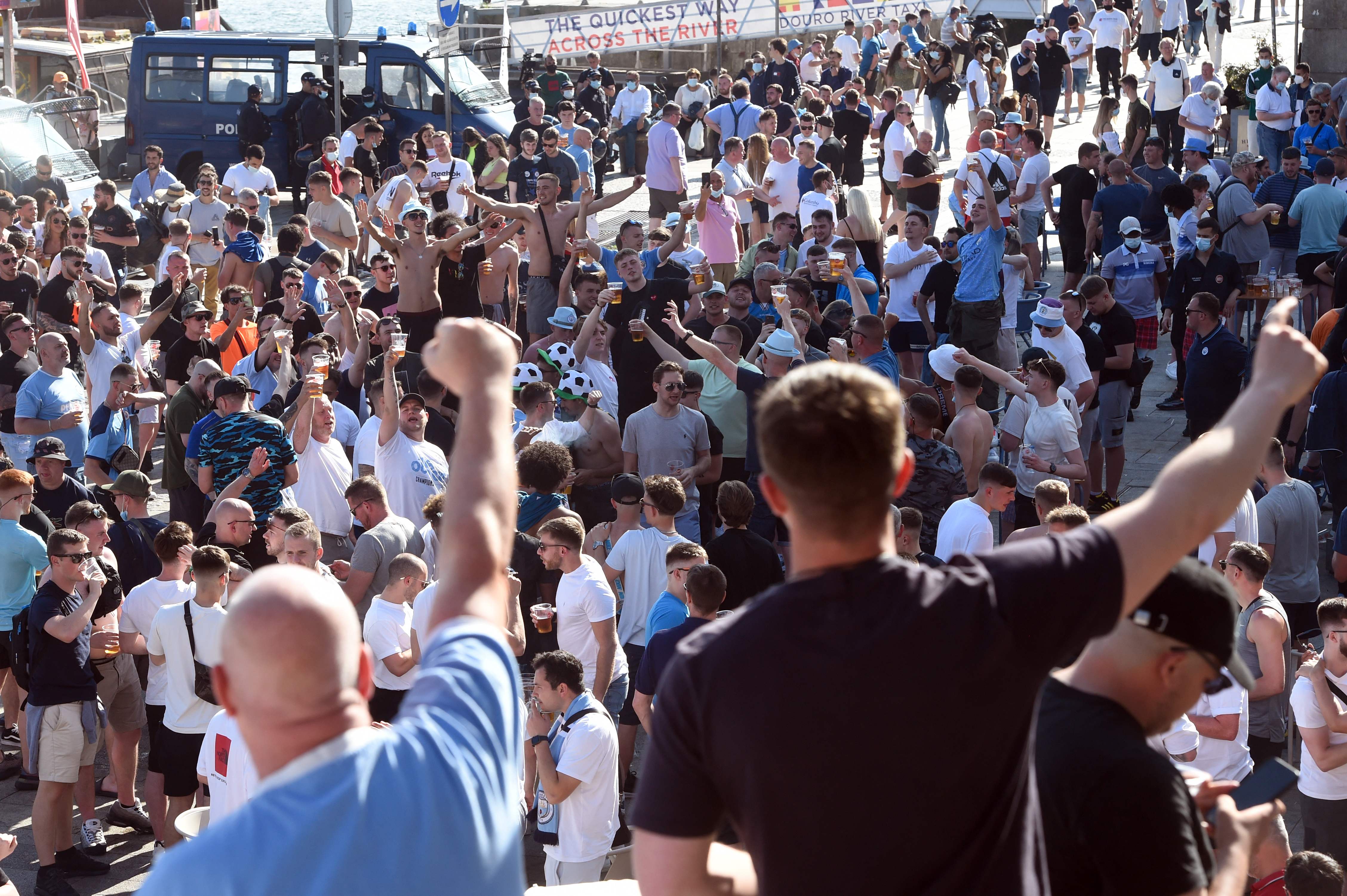 Fans gathered in the city ahead of the big game on Saturday